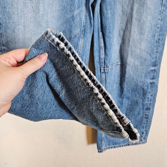 Madewell The Darted Barrel-Leg Jeans Dobbins Wash Women's 29 Casual Everyday - Picture 5 of 14